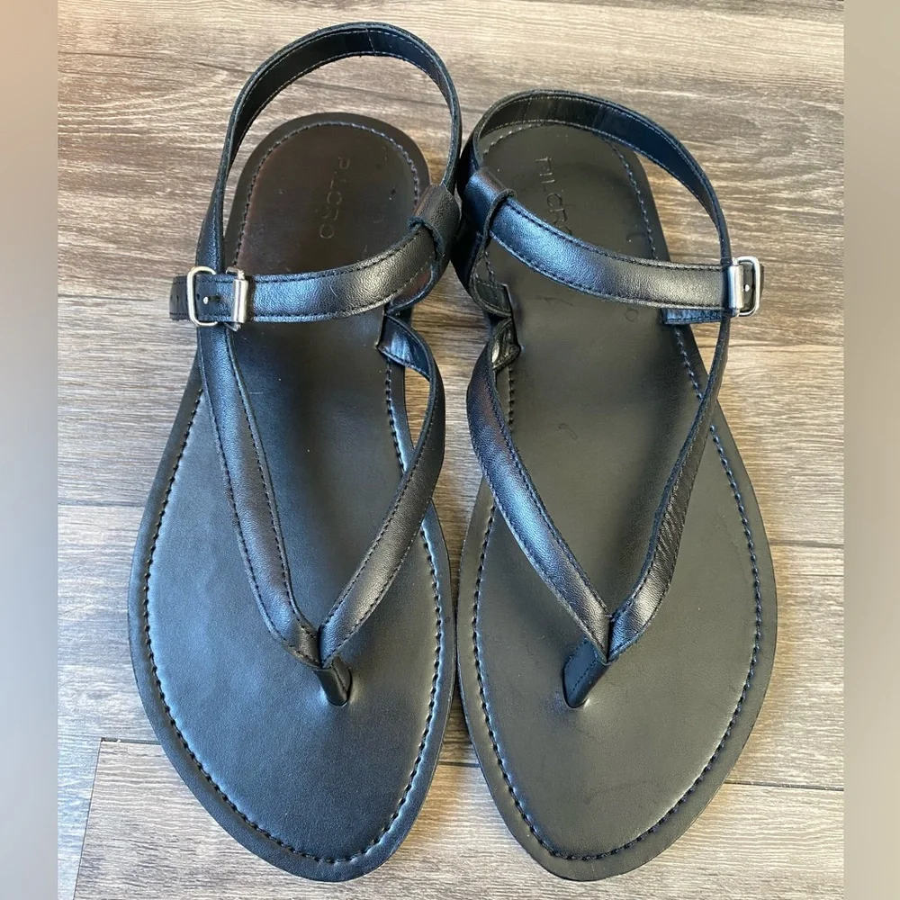 NWOT Pilcro Women’s Black Thong Sandals Size 8.5 (39) - Picture 4 of 7